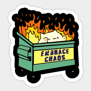 Fire Embrace Chaos Sticker